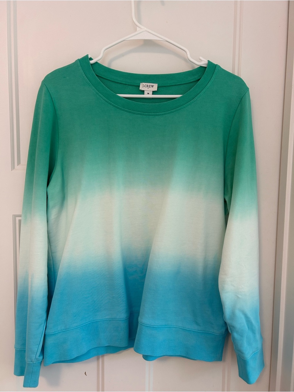 JcrewWomen's Green Ombre Crewneck sweatshirt- size M